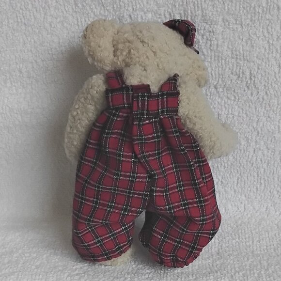 1997 Stuffed 6 1/2" (Standing) Poseable Bear Dressed in Plaid by Heartelt!! - Picture 3 of 4